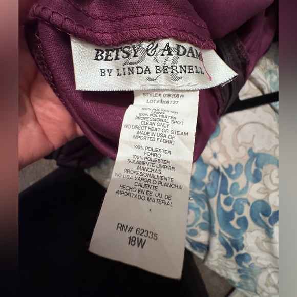 Betsy & Adam Sparkling Purple Maxi Dress - Picture 3 of 5